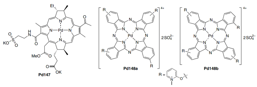 Structures Pd147, Pd148