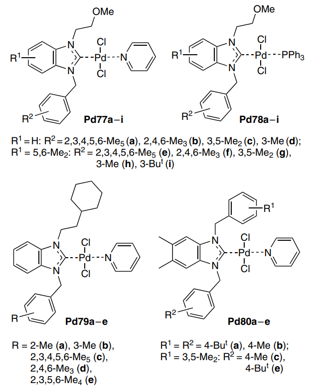 Structures Pd77 – Pd80