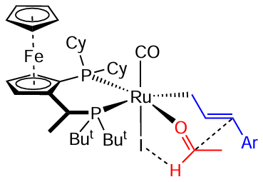 Stabilization of the transition state by a non-classical hydrogen bond