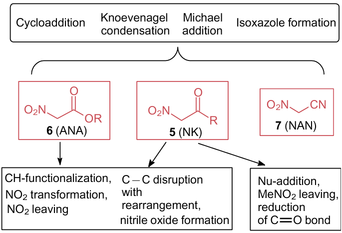  Possible ways to modify compounds 5 - 7