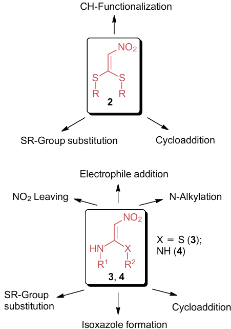  Possible ways to modify compounds 2 - 4