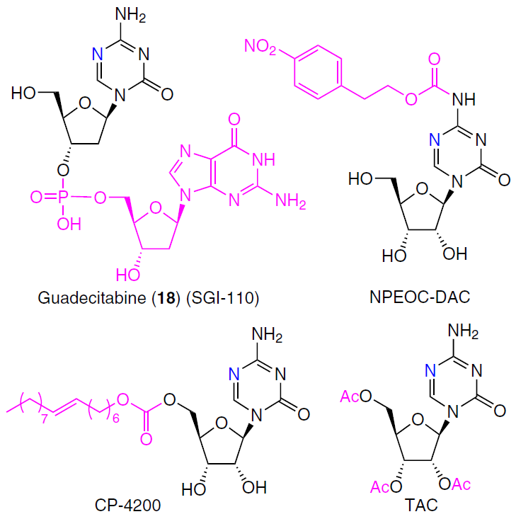 Examples of azacytidine and decitabine prodrugs