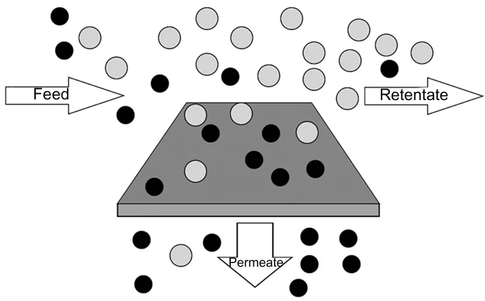  Scheme of membrane separation.