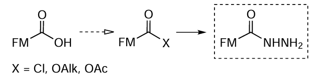 Preparation of FM hydrazide derivatives