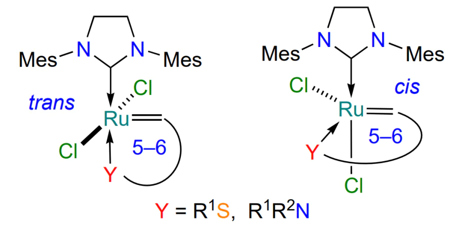 General structural formulas of catalysts used or having the potential to be used in industrial processes.