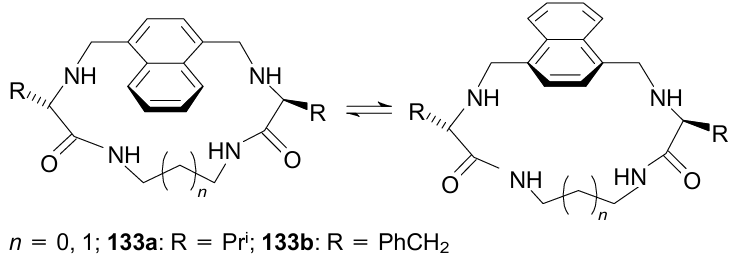 Amino acid-based naphthocyclophane molecular rotors. The figure was created by the authors using data of Ref. 193.