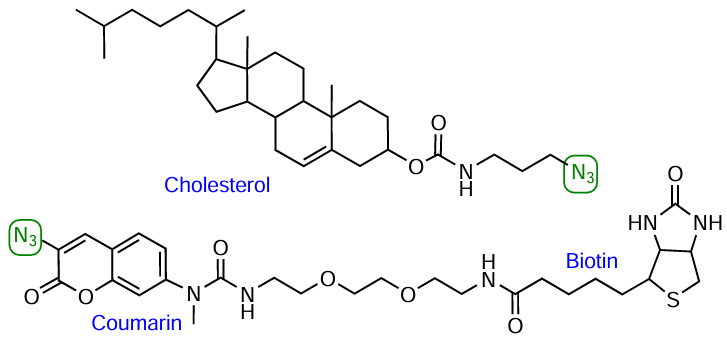 Structures of lab-made azido-FMs