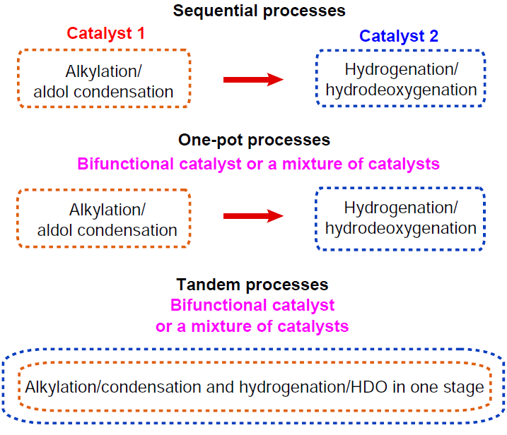 Processing of biomass compounds