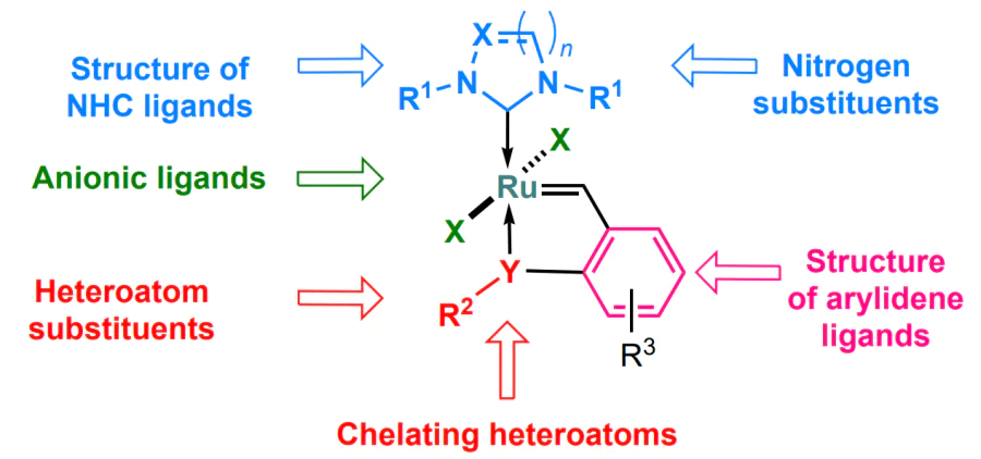 The main directions of modification of Hoveyda–Grubbstype catalysts.