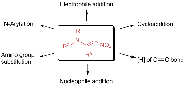  Possible ways to modify α-aminonitroethylene